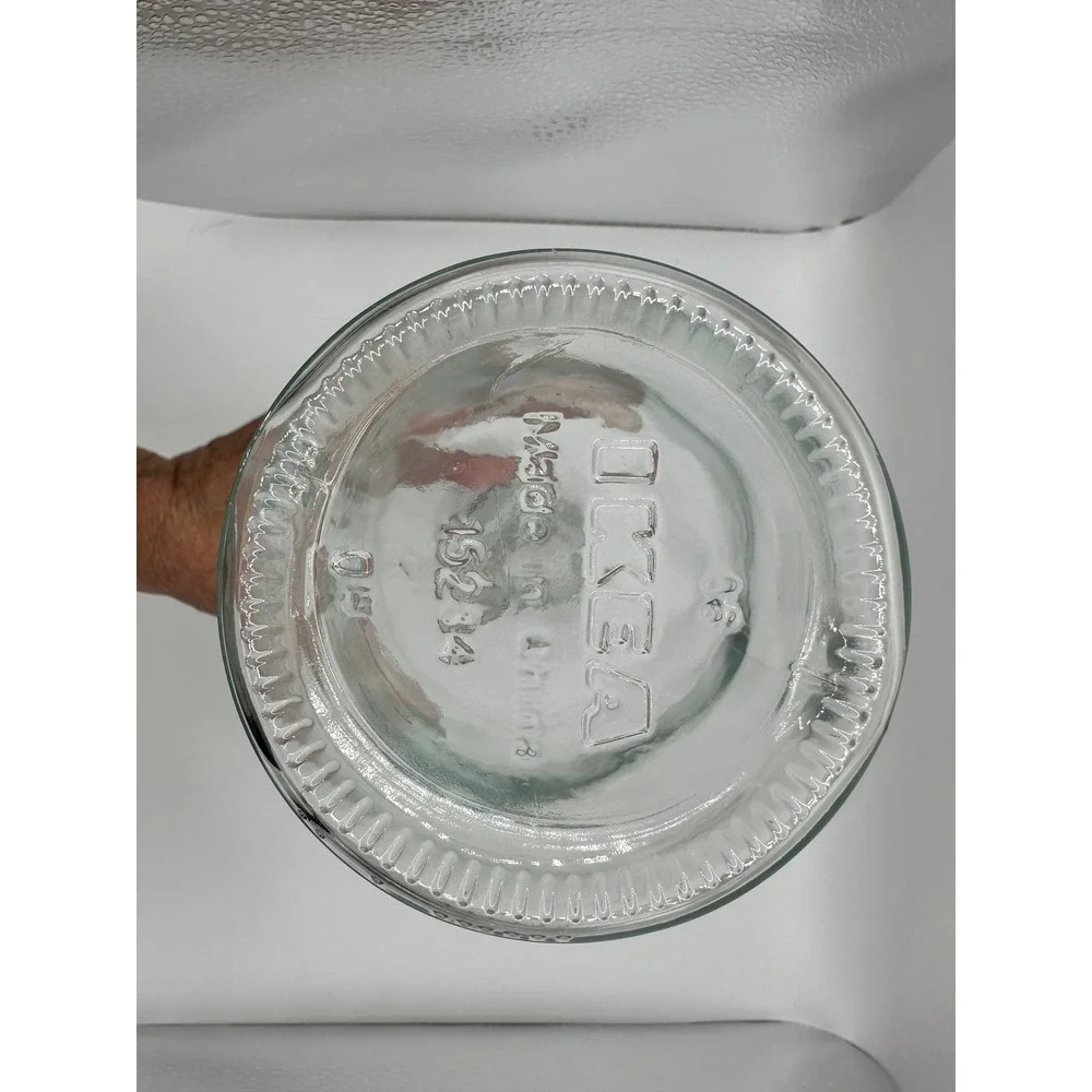 IKEA KORKEN Clear Glass Bottle with Stopper 34oz 1L Swing Top Airtight Lid